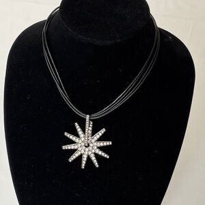 Elegant Starburst Pendant Necklace